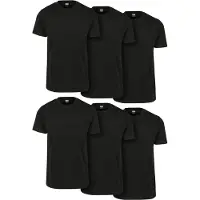 Urban Classics T-Shirt Manches courtes de - Lot de 6 T-shirts Basiques - S - 5XL - pour Homme - noir - Taille XXL