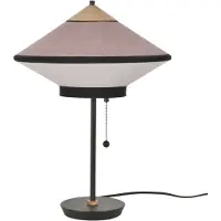 Forestier Lampe de Table , Cymbal S, Rose / rosé, Salon / séjour, Tissu / textile, Design
