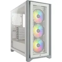 Corsair CC-9011205-WW Geh Midi iCUE 4000X RGB (Tempered Glass) White