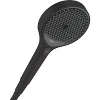 Hansgrohe Douche de tête Raindance Select S, 120 mm, 3 jets, technologie EcoSmart, finition noir mat