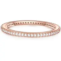 Glanzstücke Bague or rose / transparent
