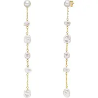 Valero Pearls Boucles d'oreilles or / blanc perle