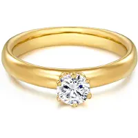 Trilani Bague jaune d'or / transparent