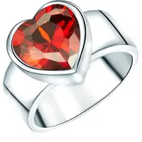 Rafaela Donata Bague rouge / argent
