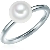 Valero Pearls Bague argent / blanc perle