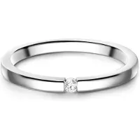 Glanzstücke Bague argent / transparent