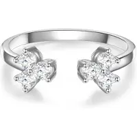 Glanzstücke Bague argent / transparent