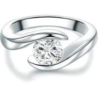 Trilani Bague argent / transparent