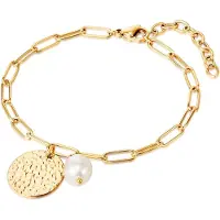Valero Pearls Bracelet or / blanc perle