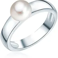 Valero Pearls Bague argent / blanc perle