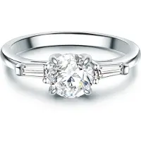 Trilani Bague argent / transparent