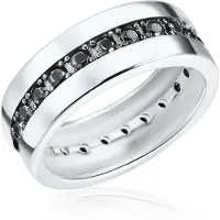 Rafaela Donata Bague noir / argent