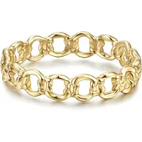 Glanzstücke Bague jaune d'or / or