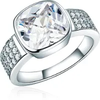 Rafaela Donata Bague argent / transparent