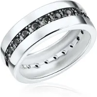 Rafaela Donata Bague noir / argent