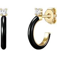 Glanzstücke Boucles d'oreilles or / noir