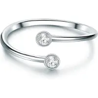 Trilani Bague argent / transparent
