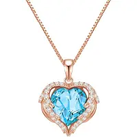 Rafaela Donata Chaîne aqua / or rose
