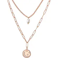 Valero Pearls Chaîne or rose / transparent / blanc perle