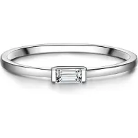 Glanzstücke Bague argent / transparent