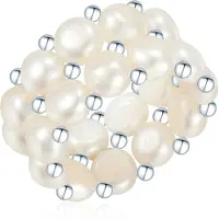 Valero Pearls Bague argent / blanc perle