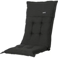 Madison Coussin de Chaise Extérieure Madison Rib Noir (Dossier Haut)