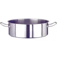 Sambonet Serie 2000 Edelstahl satiniert Bratentopf 40 cm P0030-P00006-12009-40