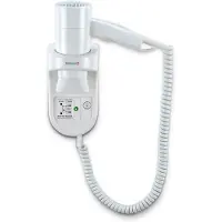 Valera PREMIUM SMART 533.05/032.05 - Hotelfhn met scheerstopcontact - Wandmodel - 1200W - Swiss made - wit