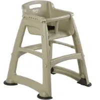 Rubbermaid Chaise haute empilable platine