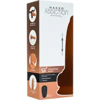Addiction Naked - gode vibrant à mouvements va-et-vient - 23cm - noir