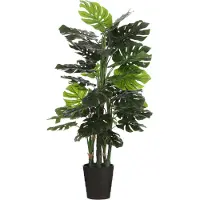 Mica Decorations Plante Artificielle Monstera - H140 x Ø80 cm - Vert
