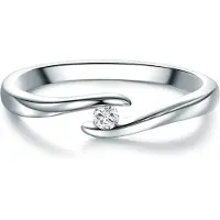 Trilani Bague argent / transparent