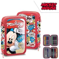 Kids Euroswan Porte-plume avec crayons, Mickey Mouse