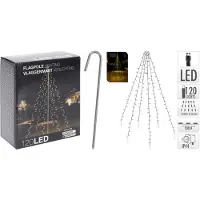 OEM Trees Curtain Exterior Lights 120 Leds 2 M Blanc