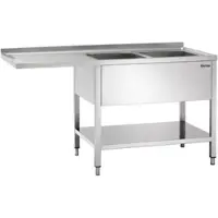 Bartscher Plonge inox avec 2 éviers | 160x70x85 cm