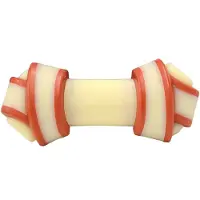 Nylabone N-Oeligud En Cuir Brut Pour Chien Os -Agrave M-Acirccher Pour Extreme Mastiqueurs, B-Oeliguf, Medium -