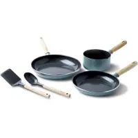 Greenpan Mayflower (CC001592-001), Set de casseroles et poêles, ustensiles inclus, acier inoxydable