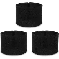 Vonroc Lot de 3 filtres en éponge pour aspirateur à eau et poussière | Pour VC504AC