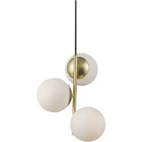 Nordlux Lampe à suspendre Lilly laiton, blanc opalin