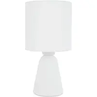 Nova Luce Lampe de table Zero Gris avec capot noir