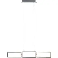 Brilliant Lampe suspendue moderne TUNAR | Lampe suspendue avec parties latérales mobiles | dimmable par variateur à 3 niveaux | 34W 3400 lumens 3000 Kelvin | Aluminium/plastique