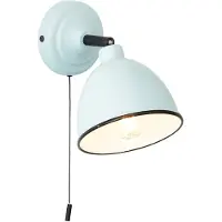 Brilliant Applique Telio | applique décorative | métal | bleu clair | tête pivotante | interrupteur à tirette | 1x E14 max. 28 W