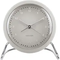 Karlsson Réveil Karlsson Val ABS Warm Grey 11 cm