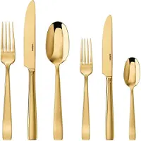 Sambonet Ensemble de Couverts Sambonet Flat PVD Gold (36-Pieces)