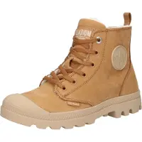 Palladium Bottines à lacets 'Pampa' mastic / cognac