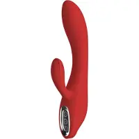 Dream Toys Red Revolution Sofia - vibromasseur rabbit rechargeable - silicone rouge