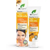 Dr Organic Crème pour la peau Dr. Organic Light & Bright à la gelée royale - 125ml