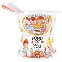 Blond Amsterdam Set de fondue Even Bijkletsen 30 cm