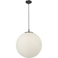 Searchlight Suspension, noir, blanc, H 120 cm, ATOM