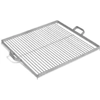 Cookking Grille de cuisson carrée pour brasero en acier-Acier naturel--50x50 cm--Acier naturel